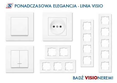 Nowa linia osprzętu elektroinstalacyjnego VISIO