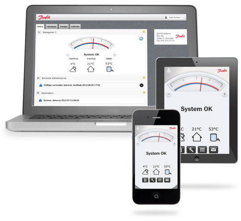 Zdalna kontrola pompy ciepła z aplikacją Danfoss Online