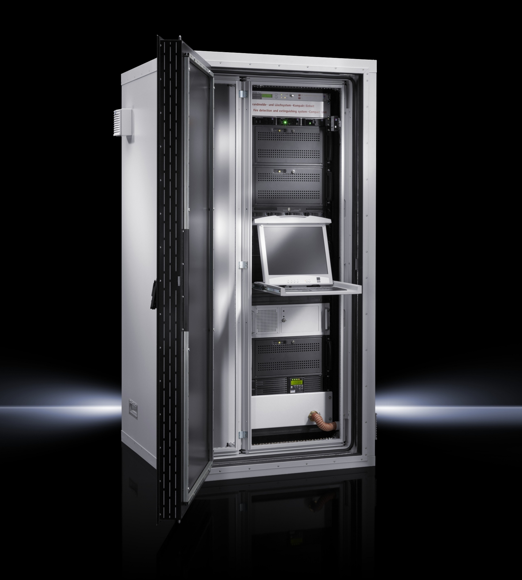 Nowy sejf modułowy Rittal Level E oferuje bezpieczne miejsce dla sprzętu IT na 42 lub 47 jednostkach wysokości