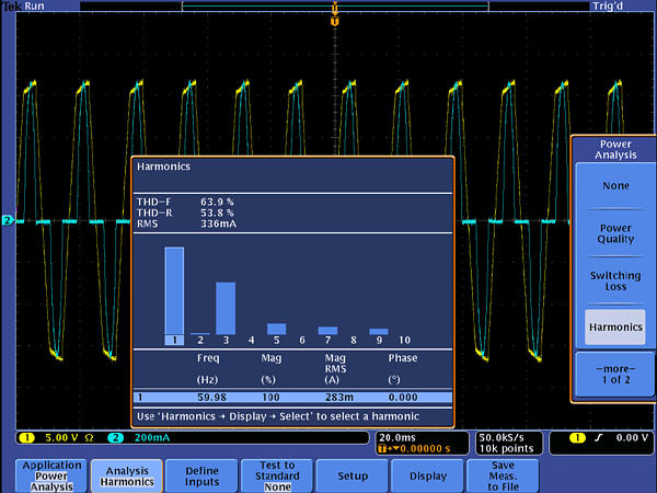 Pomiar harmonicznych prądu
