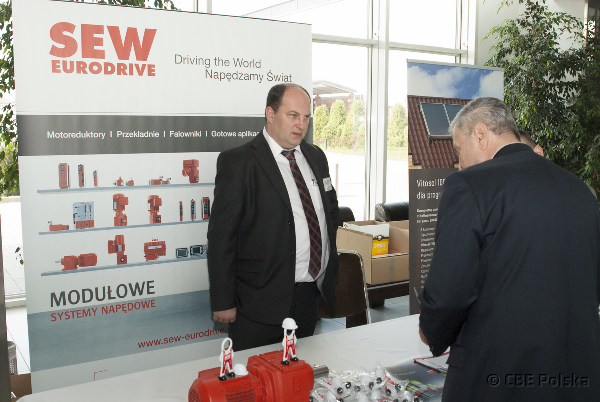 Stoisko SEW Eurodrive na III Forum spalania biomasy w Krakowie