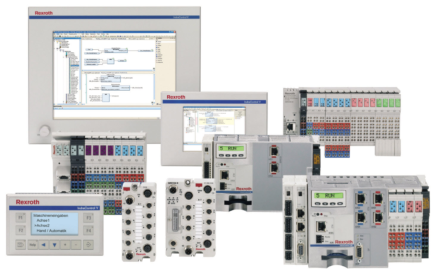 Sterowniki IndraLogic XLC oferują nowe funkcje, szybką komunikację w czasie rzeczywistym za pośrednictwem magistrali SERCOS III, są więc idealnym rozwiązaniem dla całego szeregu rozmaitych zastosowań