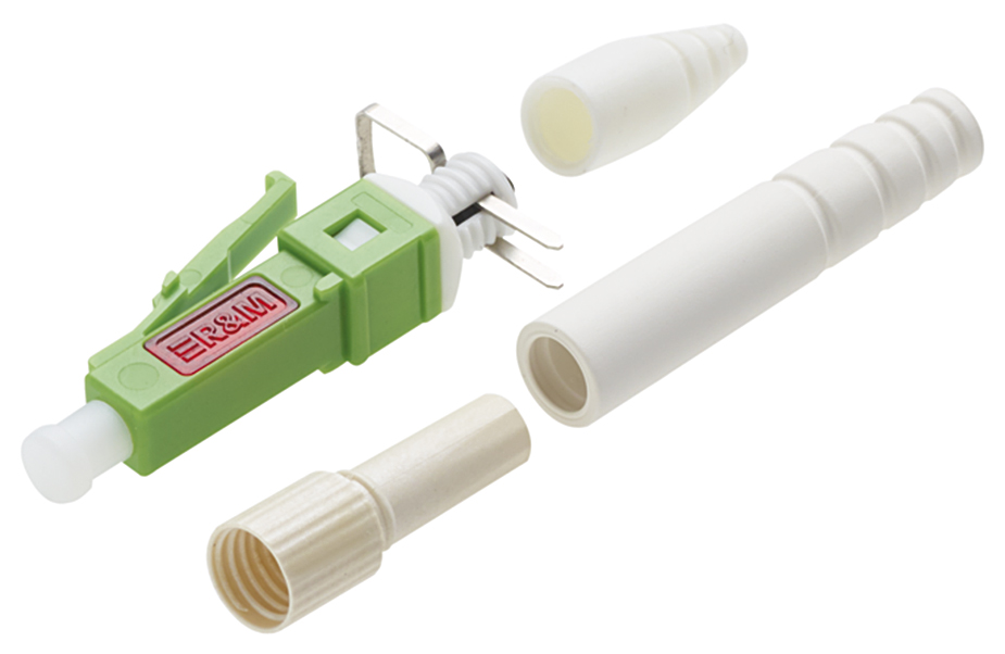 Złącze do zarabiania ręcznego R&M jest nowym złączem optycznym umożliwiającym terminację w ciągu minuty, bezpośrednio w miejscu instalacji. Zapewnia wydajność klasy C/1.