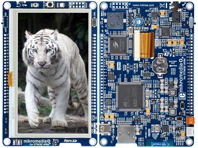 Zestaw uruchomieniowy mikroElektronika MIKROE-1397 (Mikromedia+ for STM32 ARM)