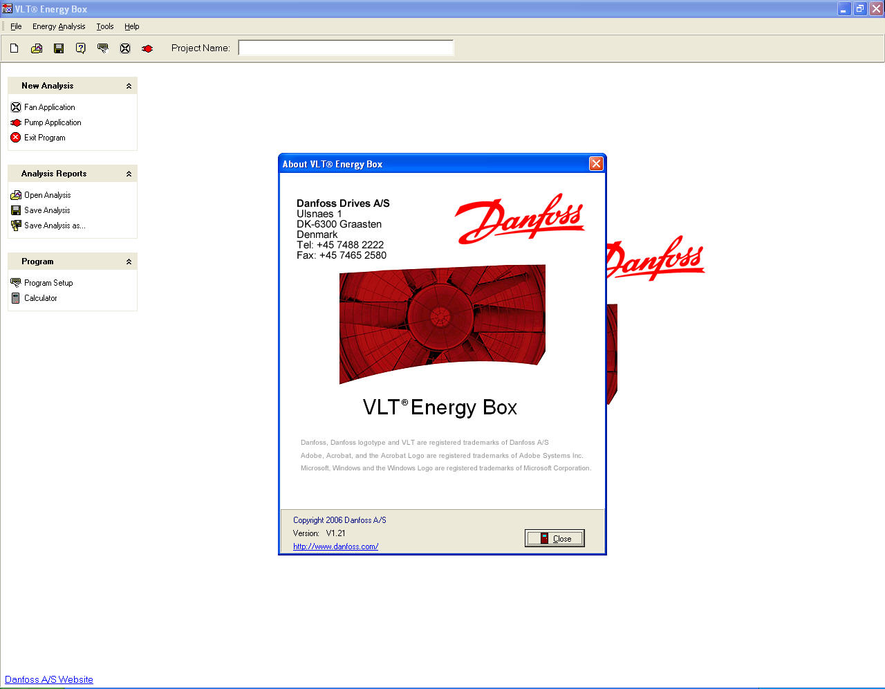 Oprogramowanie Danfoss VLT Energy Box