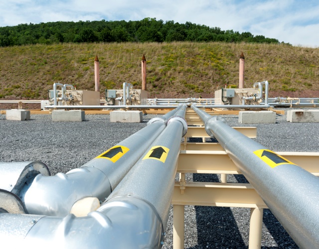 Rurociąg z gazem łupkowym w USA