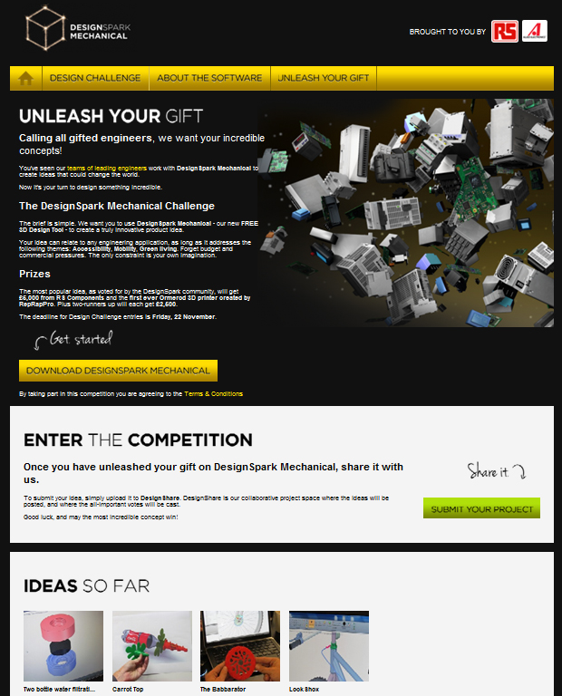 5000£ do wygrania w konkursie na projekt 3D organizowanym przez RS Components i Allied Electronics