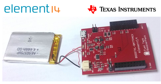 Fuel Tank BoosterPack i Texas Instruments LaunchPad