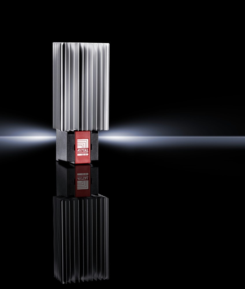 Grzałki do szaf sterowniczych Rittal TopTherm posiadają zoptymalizowany design zapewniający lepszą moc grzewczą przy tej samej wielkości.