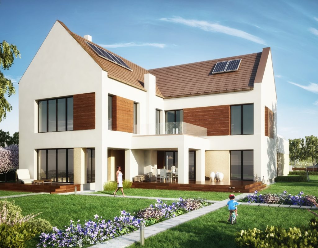 Wizualizacja domu na osiedlu Eko Natolin