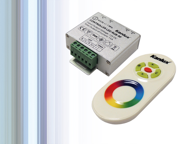 CONTROLLER LED RGB-RF firmy Kanlux sterowany za pomocą pilota dotykowego