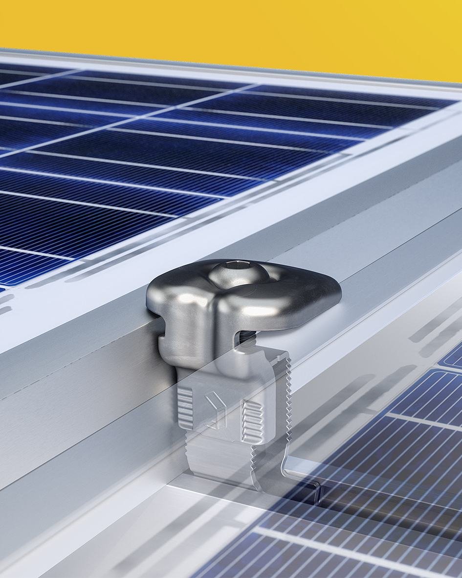 Uchwyt zaciskowy RS1 do montażu instalacji fotowoltaicznych