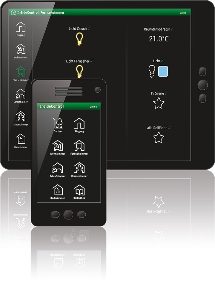 Interface systemu automatyki budynkowej Merten