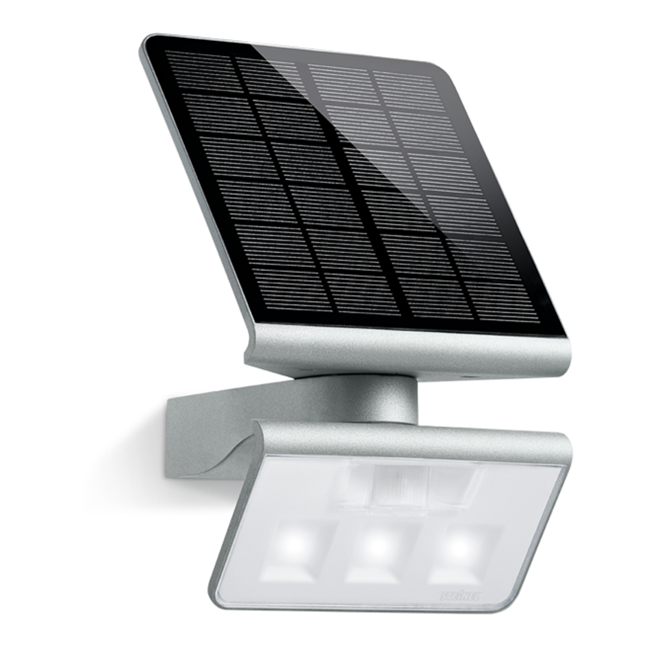 Zewnętrzna lampa LED z panelem fotowoltaicznym i czujnikami ruchu i zmierzchu