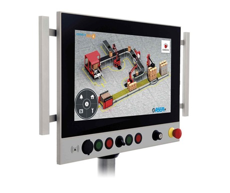 Montowany na ramieniu komputer panelowy z IP65