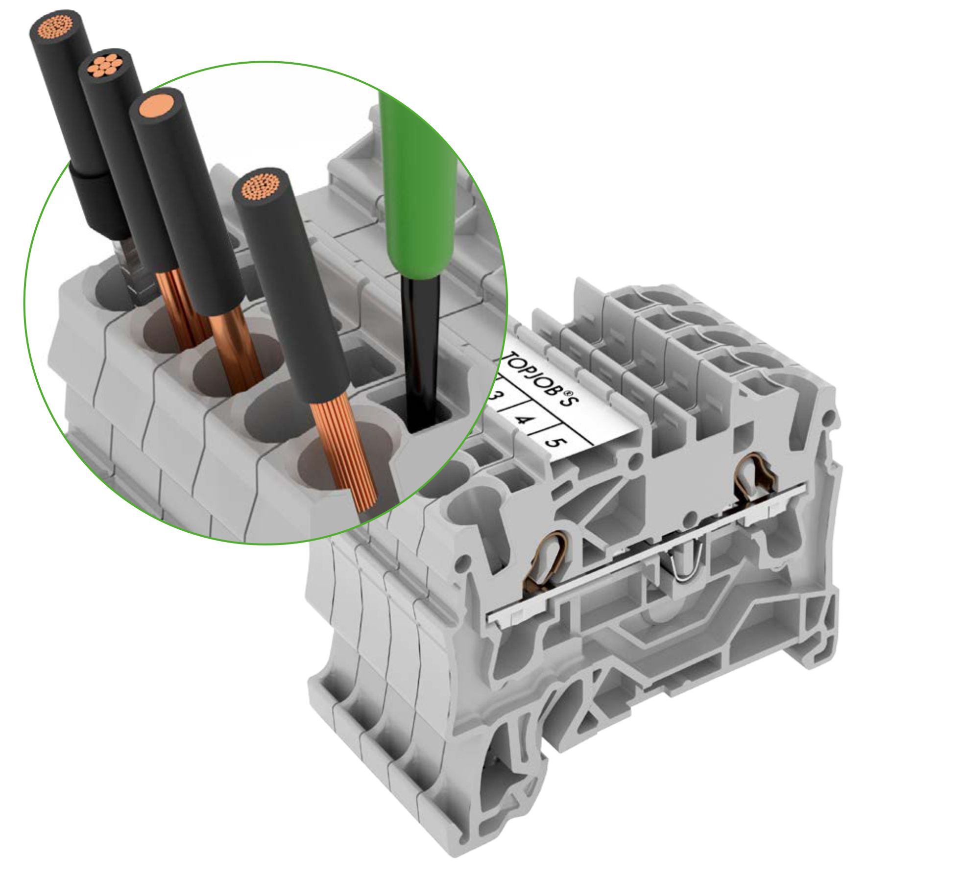 Złączki listwowe TOPJOB® S z bezpieczną technologią zacisku Push-in CAGE CLAMP®