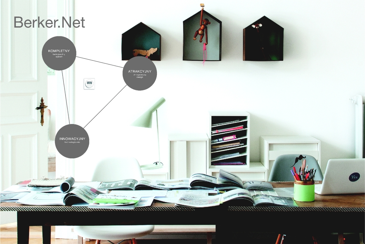 System Berker.Net, oprócz funkcjonalności, gwarantuje doskonały design dopasowany do stylu wnętrz