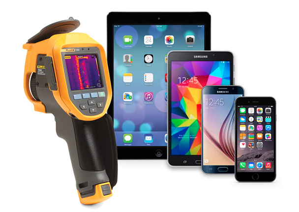 Fluke dodaje w promocji tablety i smartfony Apple i Samsung do kamer termowizyjnych