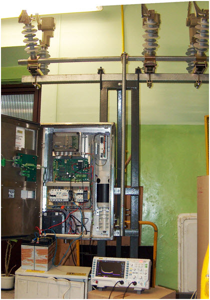 Stanowisko badawcze napędu łącznika SN