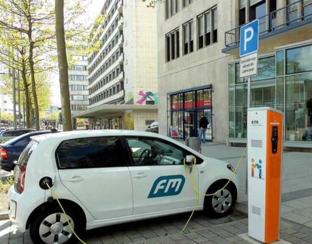 Punkt ładowania samochodu elektrycznego