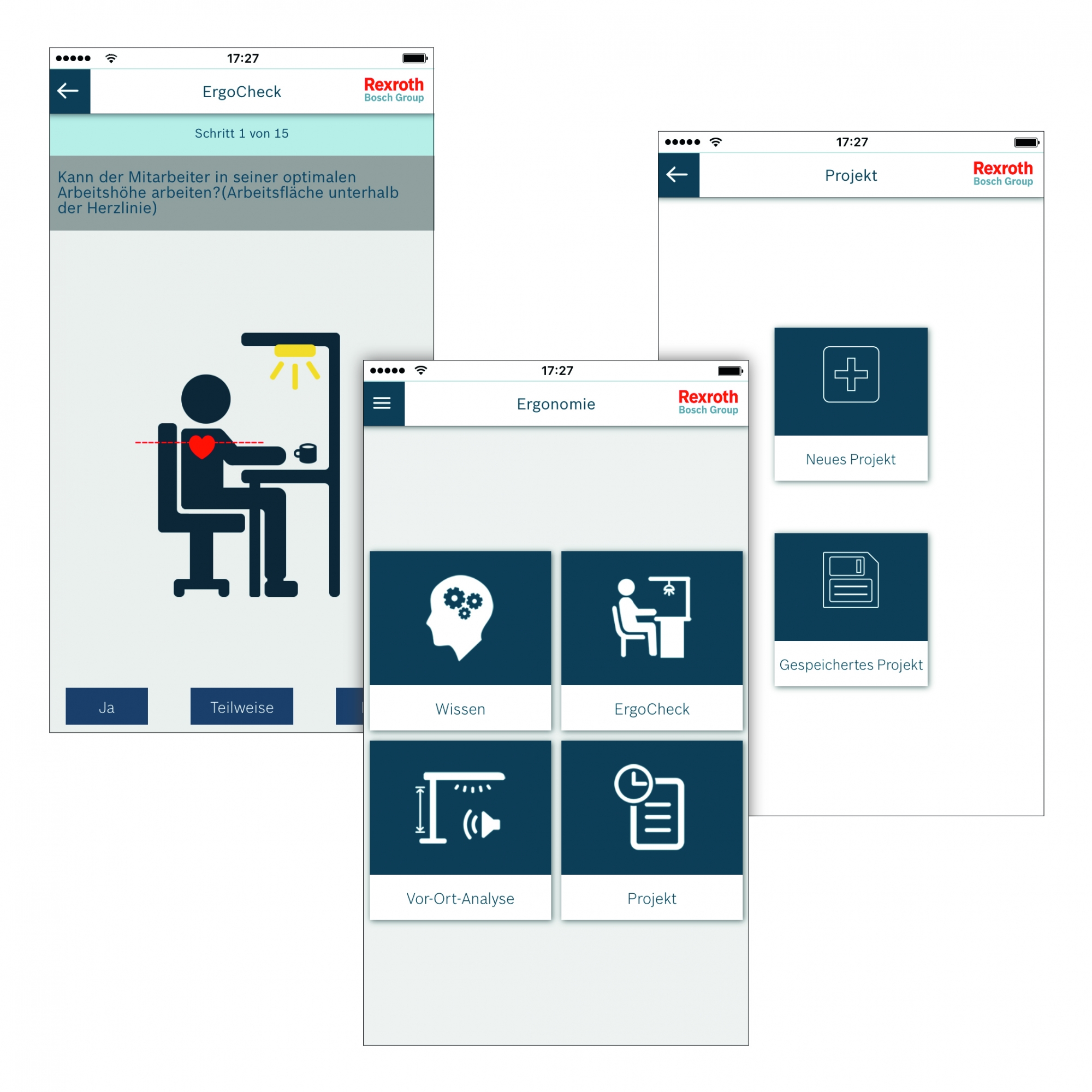 Aplikacja Bosch Rexroth Fit4Ergonomics umożliwia proste optymalizowanie stanowisk pracy pod względem ergonomicznym