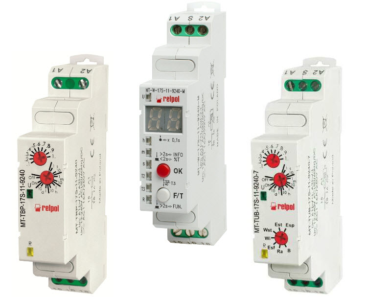 Przekaźniki czasowe w obudowach instalacyjnych