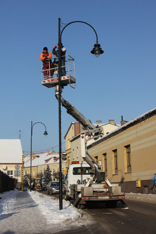 Inteligentny parking w Pelplinie - prace pomiarowe