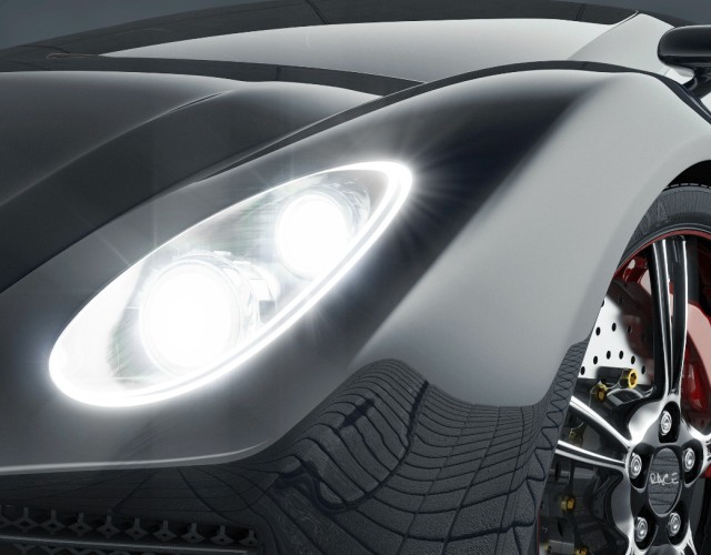 System Adaptacyjnych Świateł Mijania oparty na diodach Oslon Black Flat S