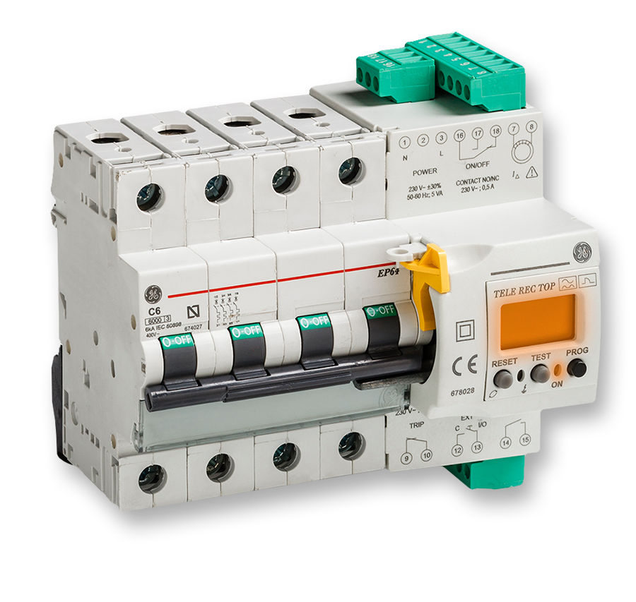 TeleREC Top to system ponownego załączania wyłącznika nadprądowego z funkcją dodatkowego zabezpieczenie przeciwporażeniowego