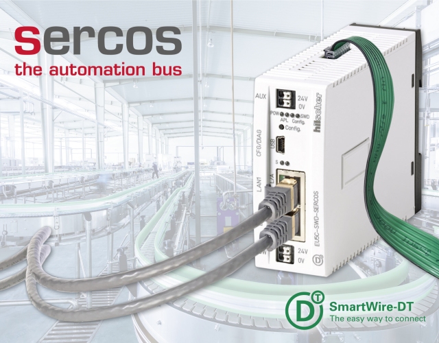 Nowy moduł gateway firmy Eaton umożliwia komunikację SmartWire-DT z protokołem Sercos