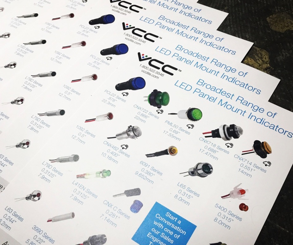 Wskaźniki LED do montażu tablicowego