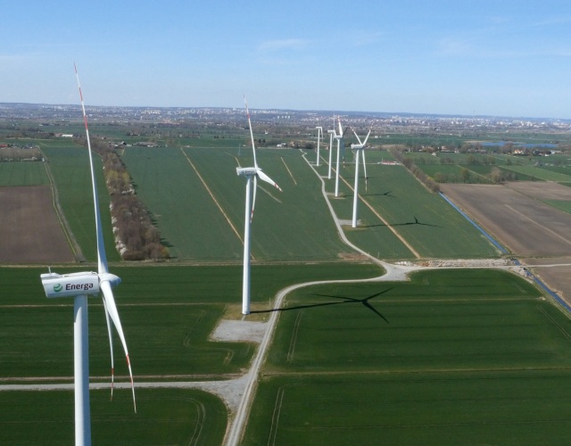 Farma wiatrowa Bystra, fot. Energa