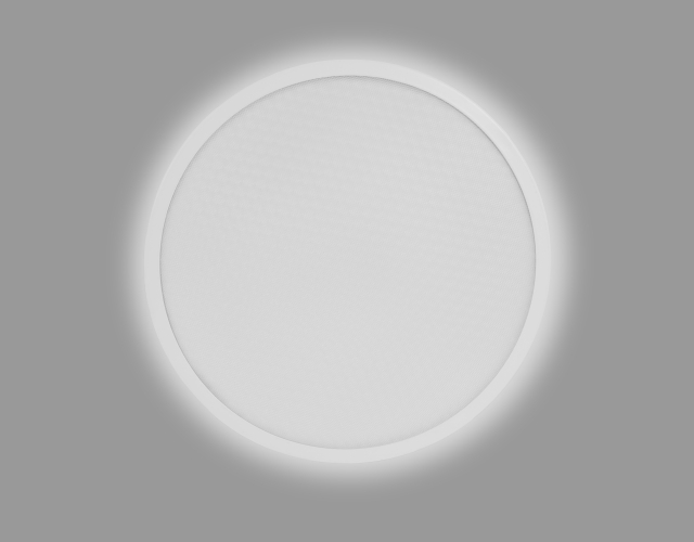 Niemigoczące oświetlenie sufitowe LED z pośrednim wyładowaniem koronowym i antyrefleksyjnym dyfuzorem