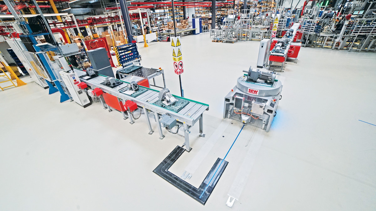 AGV – samojezdne wózki transportowe firmy SEW-EURODRIVE Polska