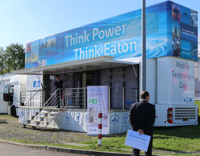 Pokazowa ciężarówka Eaton na targach Energetab 2017