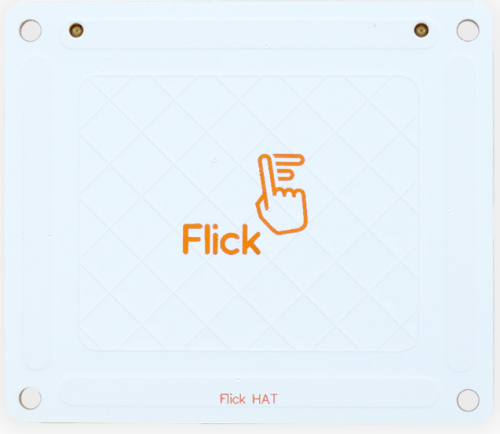 Nakładka Flick HAT do śledzenia ruchu 3D i obsługi gestów w Raspberry Pi oraz urządzeniach z interfejsem 12C