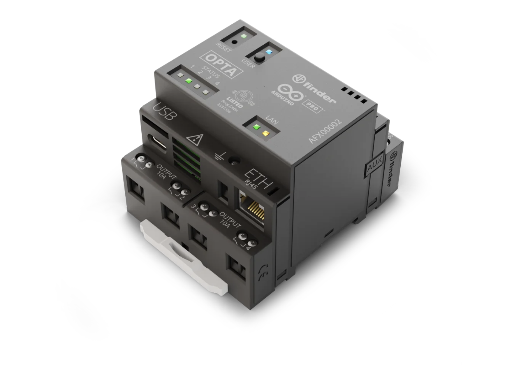 Arduino Opta Wireless zawiera cztery przekaźniki, z których każdy może przełączać obciążenia do 2,3 kW (źródło: Arduino)