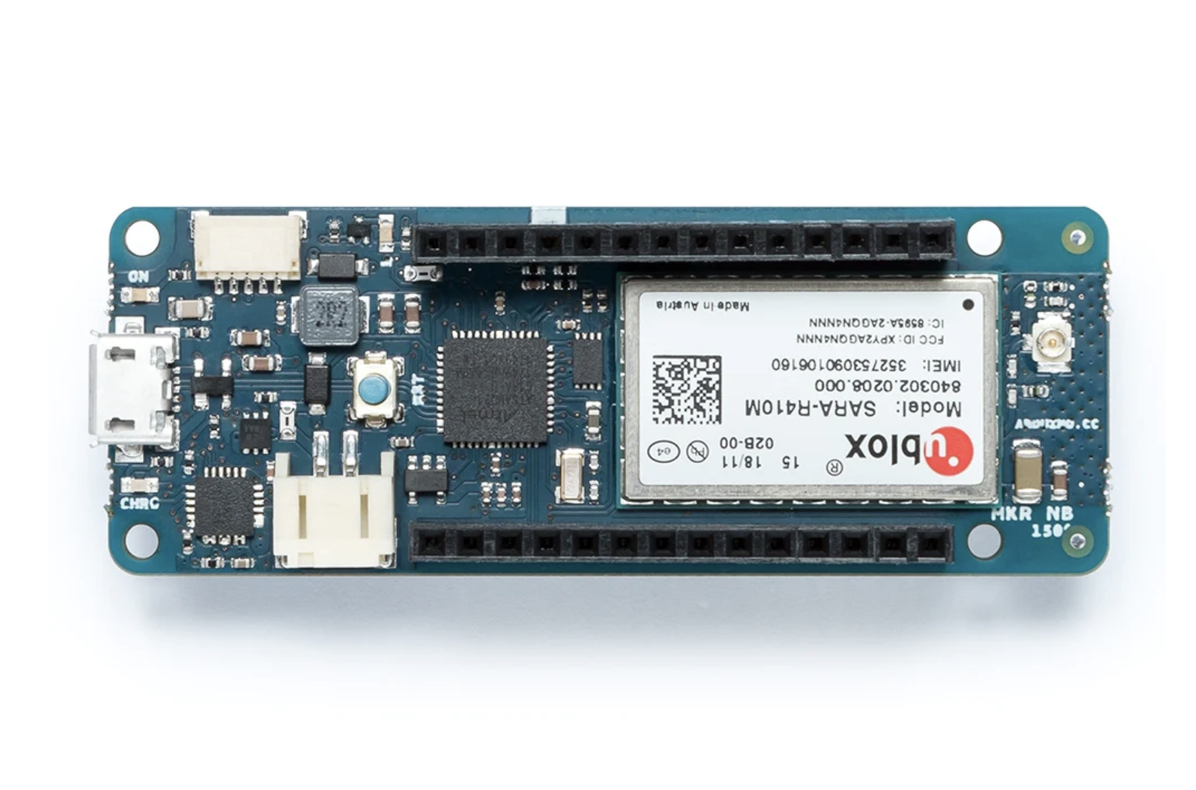 Ilustracja 5. Arduino MKR NB 1500 łączy się z wąskopasmowymi sieciami komórkowymi LTE Cat1 M1/NB1 (źródło: Mouser Electronics)