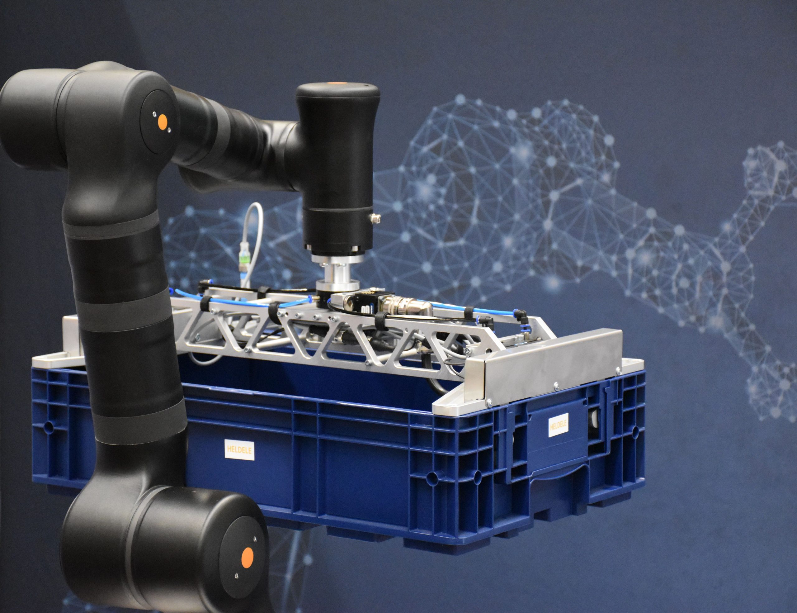 W mobilnej stacji kobotycznej HELDELE można zainstalować każdy z dziesięciu modeli robotów Kassow. (Zdjęcie: HELDELE Automation GmbH)