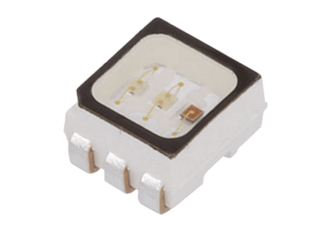 Trójkolorowa dioda z kątem świecenia 120°