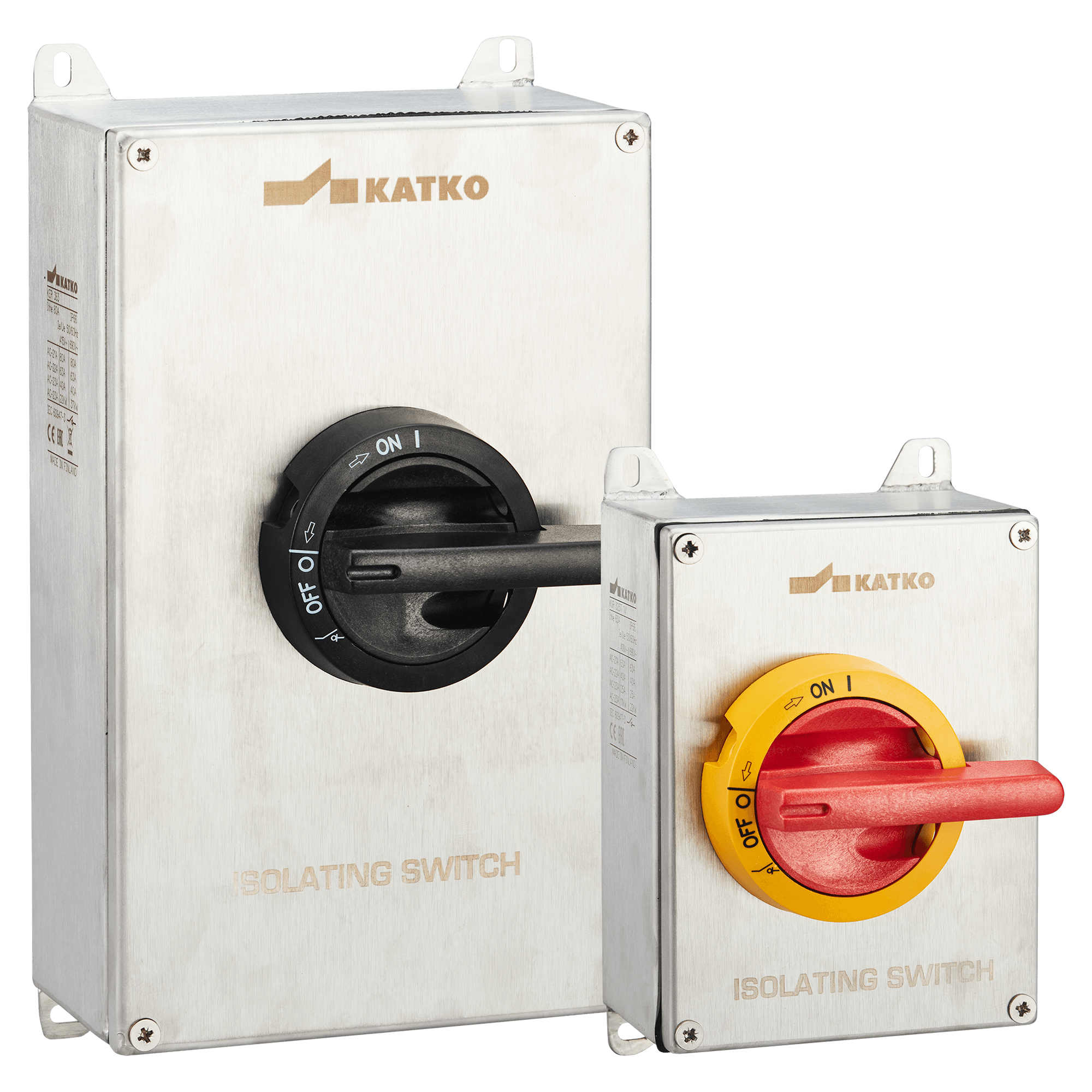 KATKO KER WYŁĄCZNIKI W OBUDOWACH ZE STALI NIERDZEWNEJ IP69K