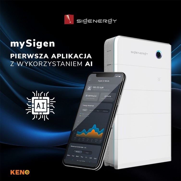 KENO wprowadza na rynek OZE rozwiązania Sigenergy do magazynowania i optymalizacji zużycia energii elektrycznej