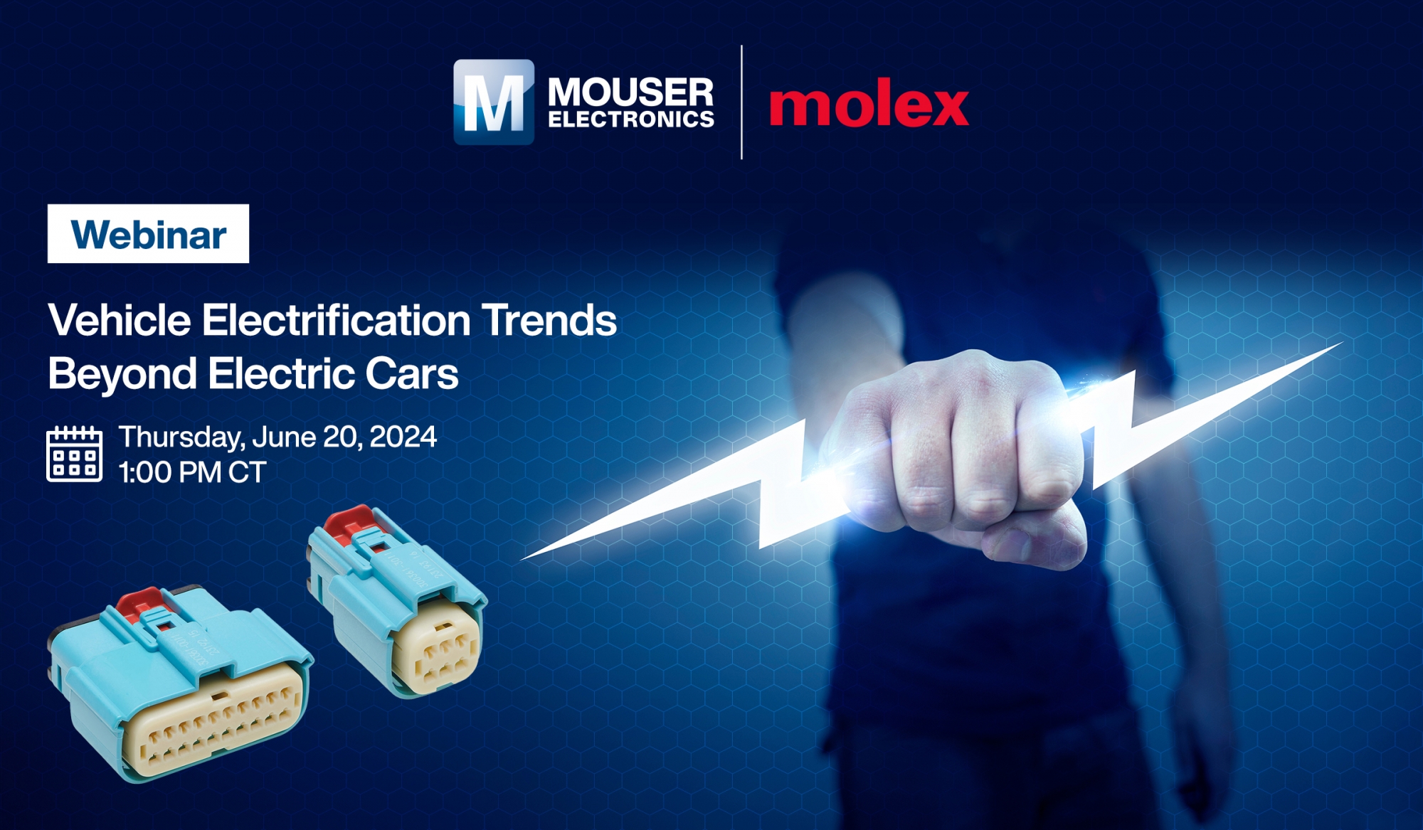 Mouser Electronics i Molex sponsorują bezpłatny webinarium na temat najnowszych trendów w elektryfikacji pojazdów
