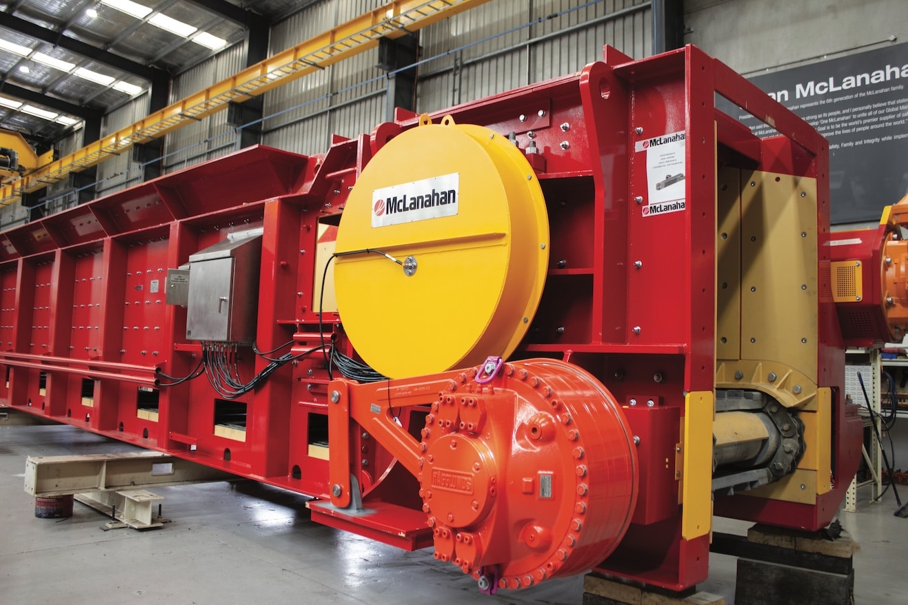Urządzenie przesypowo-kruszące firmy McLanahan (Żródło obrazu: Hägglunds)