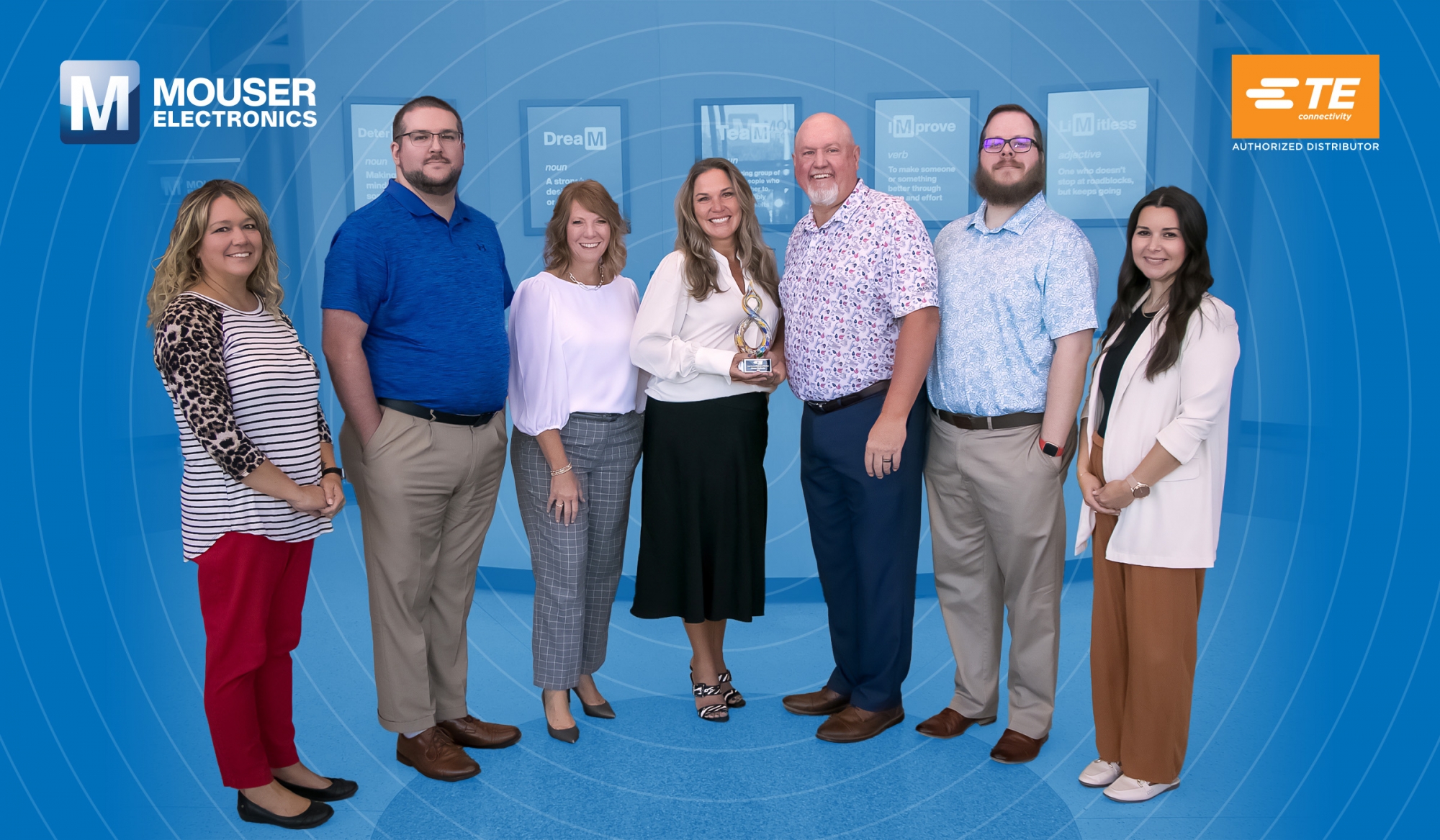 Firma Mouser Electronics już po raz dziesiąty zdobyła tytuł Global High Service Distributor of the Year od TE Connectivity