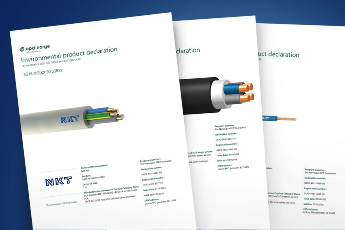 Deklaracje środowiskowe EPD dla kabli i przewodów firmy NKT