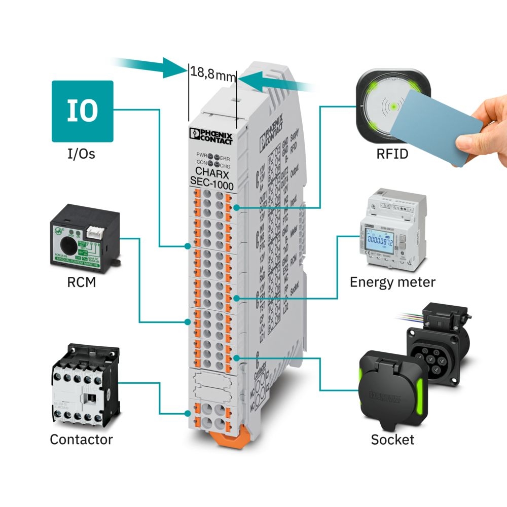 Sterownik ładowania Phoenix Contact CHARX-SEC-1000