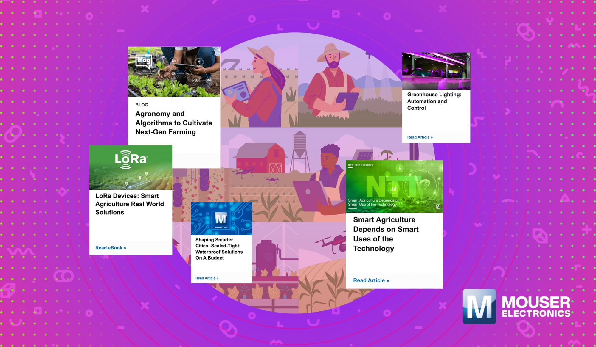 Inteligentne technologie dla rolnictwa w Agriculture Resource Hub od Mouser Electronics