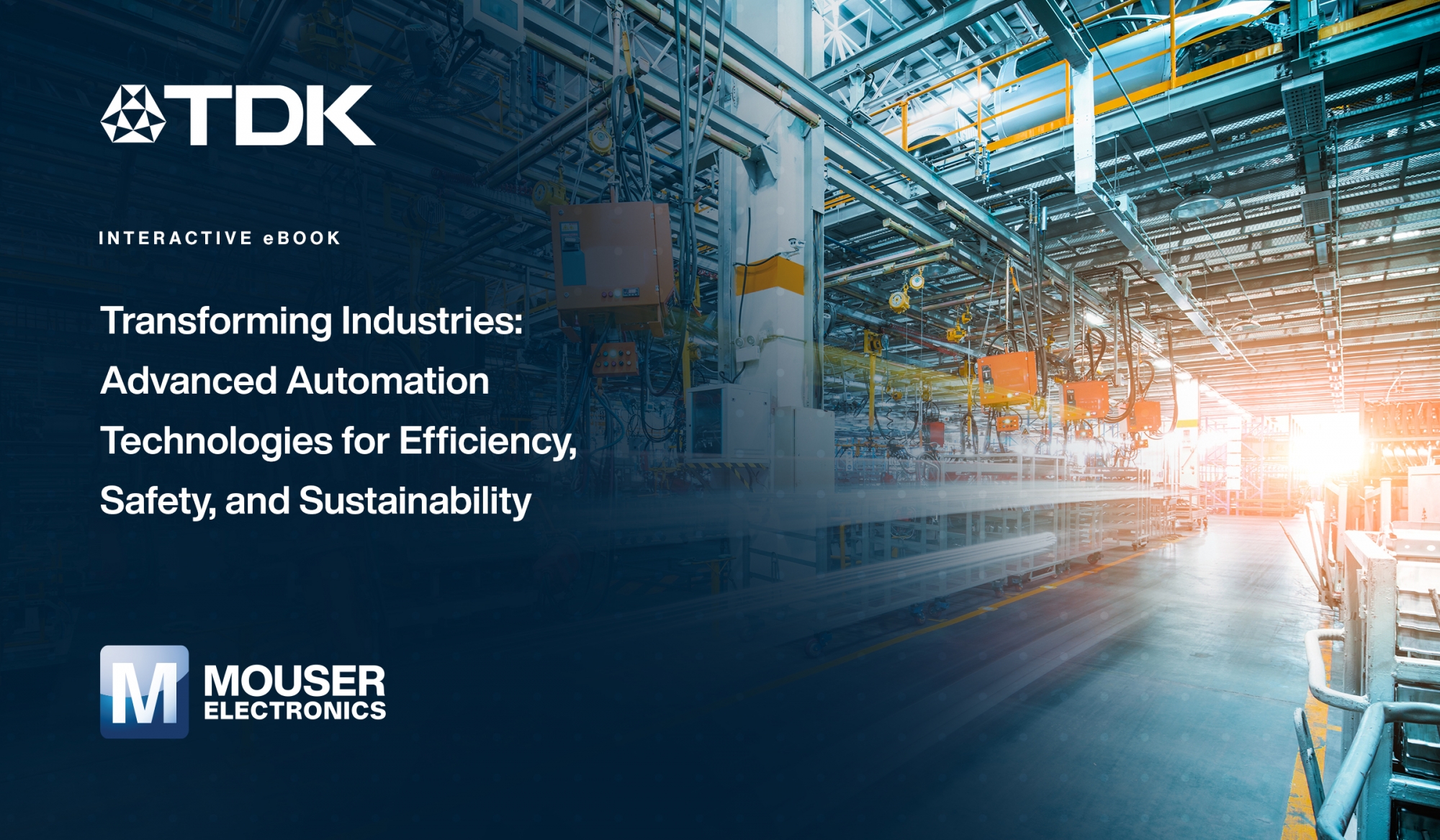 Nowy interaktywny e-book od Mouser i TDK omawia wyzwania związane z precyzją, szybkością i wydajnością w automatyce przemysłowej