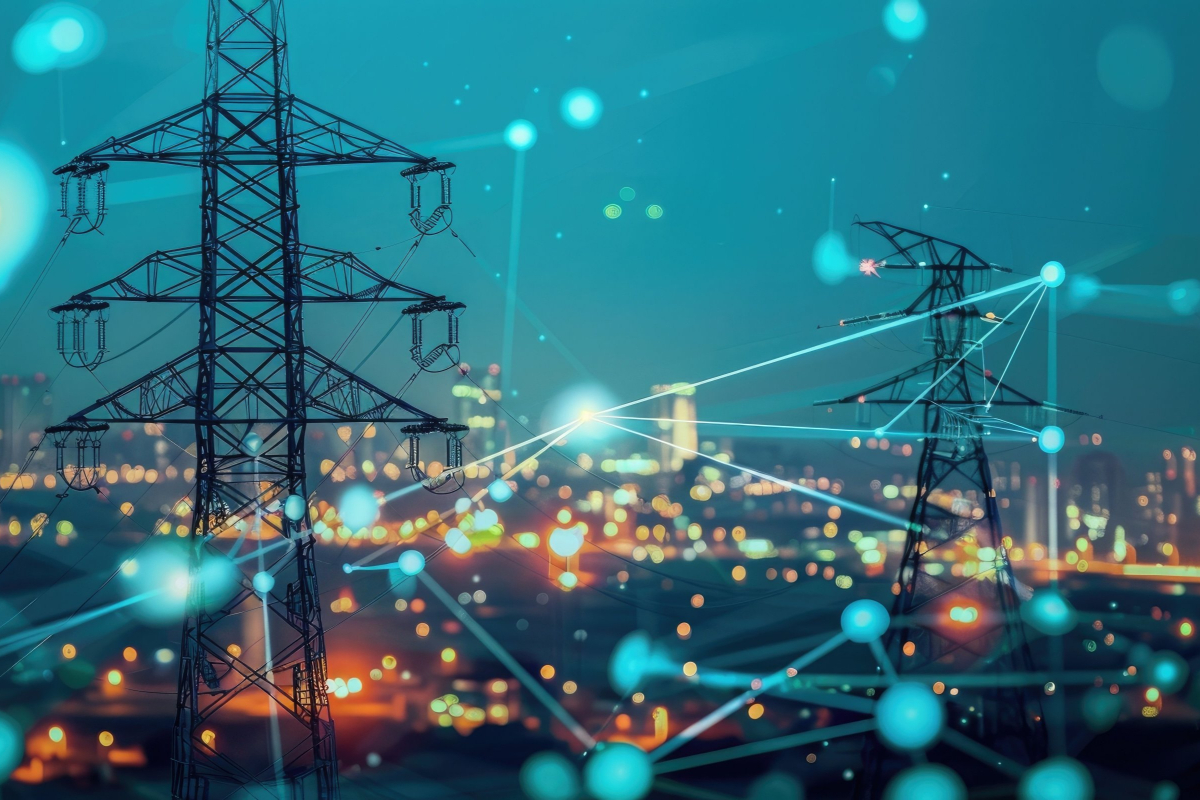 Monitorowanie inteligentnych sieci energetycznych obsługujących IoT usprawnia podejmowanie decyzji w czasie rzeczywistym oraz zwiększa sprawność i bezpieczeństwo sieci, co pozwala uzyskać bardziej odporną i inteligentną infrastrukturę energetyczną (źródło: M Yaqoob/stock.adobe.com; wygenerowano za pomocą SI)